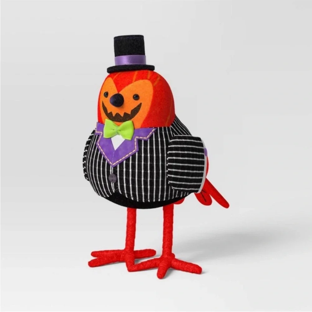 Target Hyde & EEK! Halloween Jack O Lantern Felt Fabric Bird “Gourdon”